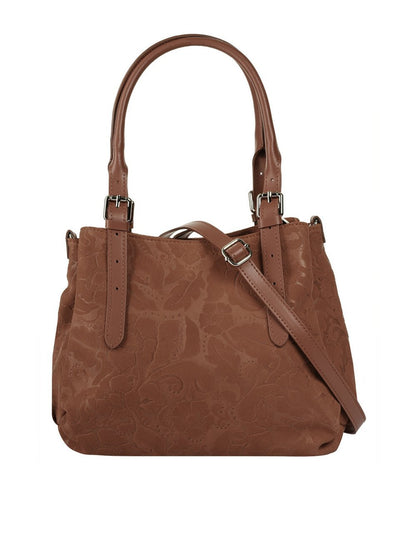 Samantha Look Handtasche Damen Leder gemustert