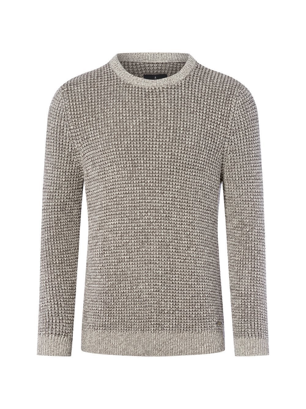Ragman Strickpullover Herren Baumwolle meliert