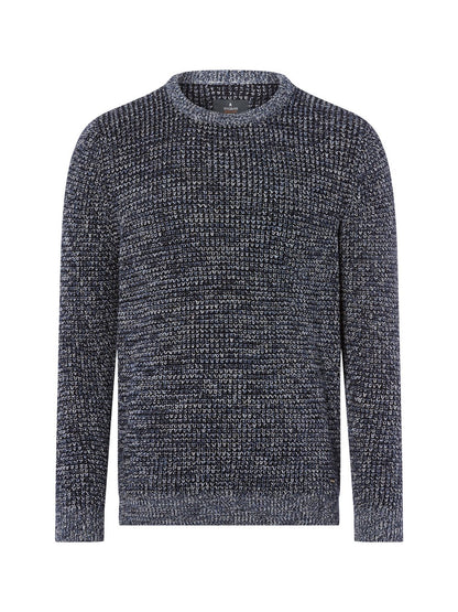 Ragman Strickpullover Herren Baumwolle meliert