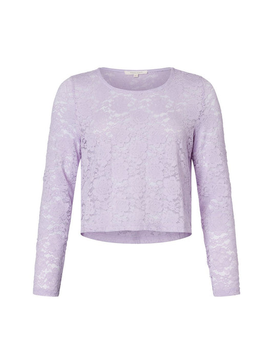 Marie Lund Langarmshirt Damen Spitze