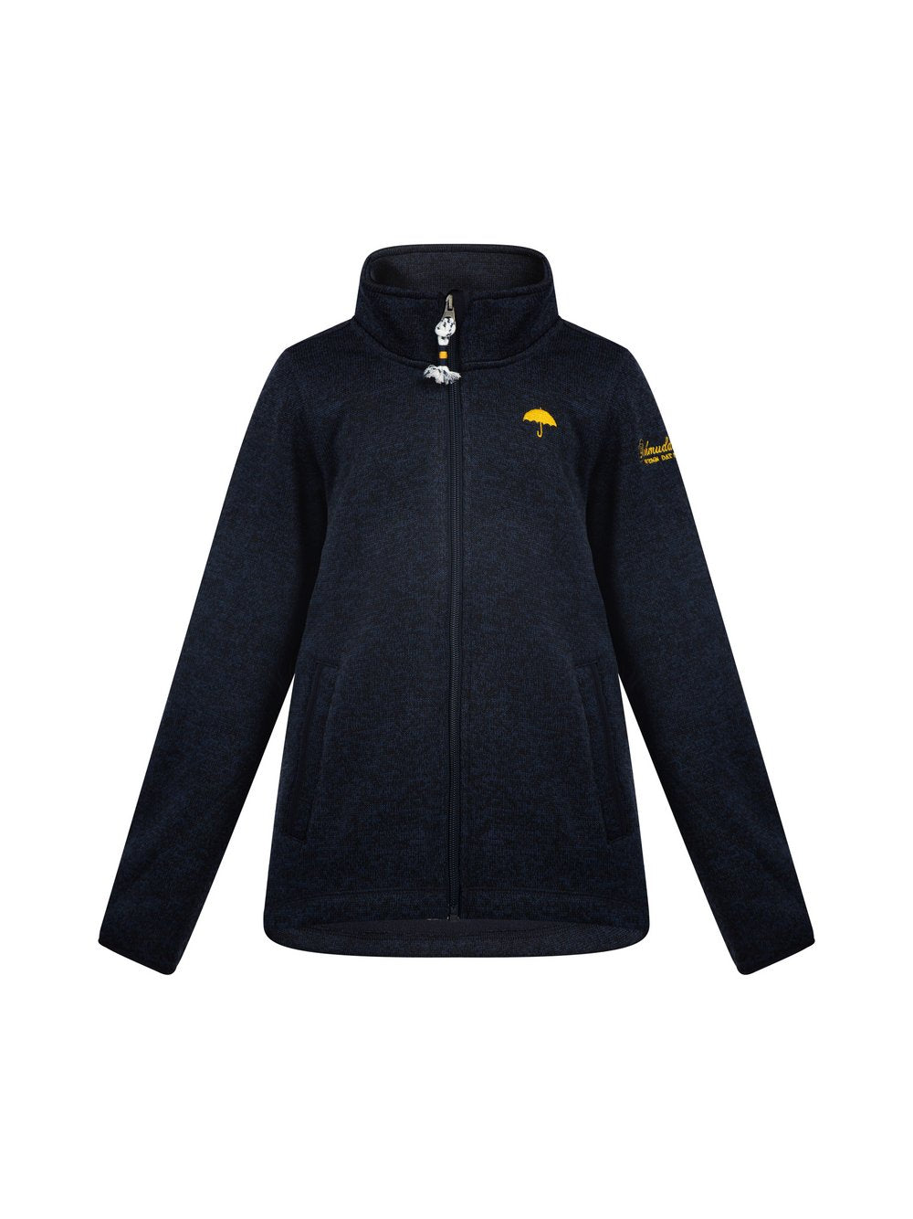 Schmuddelwedda Strickfleecejacke Mädchen meliert