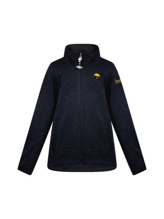 Schmuddelwedda Strickfleecejacke Mädchen meliert