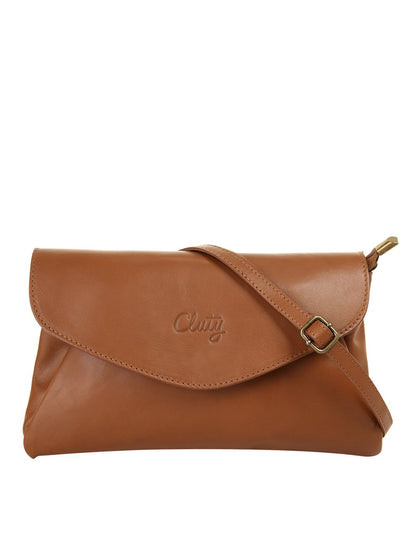 Cluty Abendtasche Damen Leder