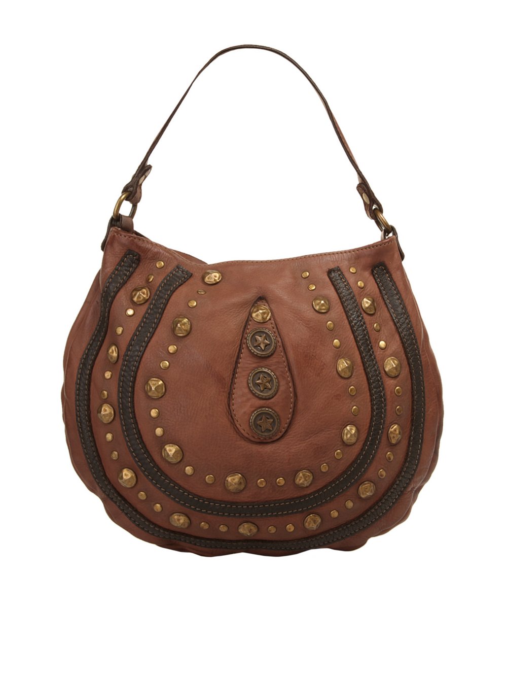 Samantha Look Umhängetasche Damen Leder gemustert