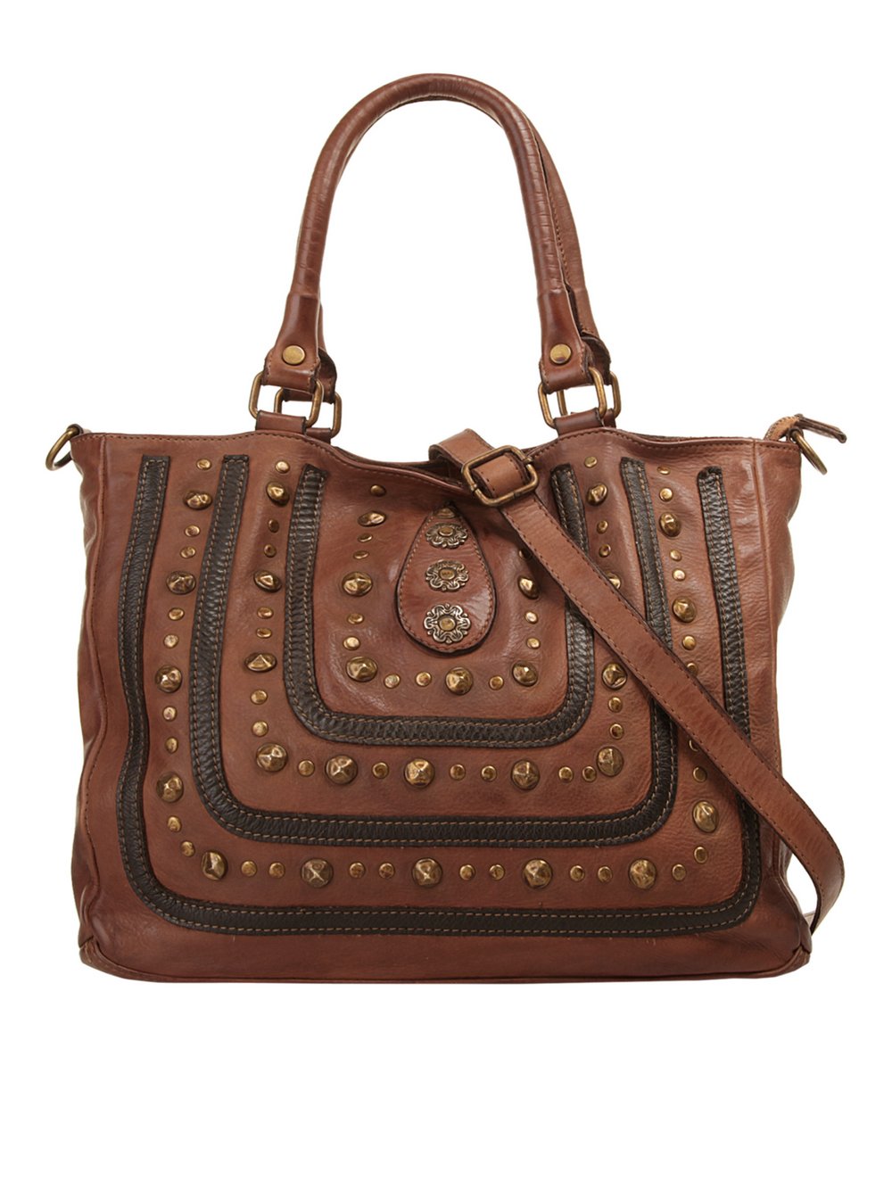 Samantha Look Shopper Damen Leder gemustert