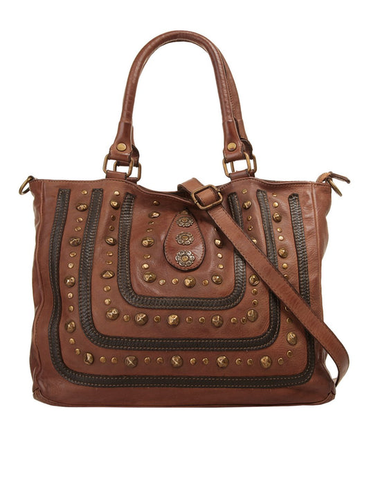 Samantha Look Shopper Damen Leder gemustert