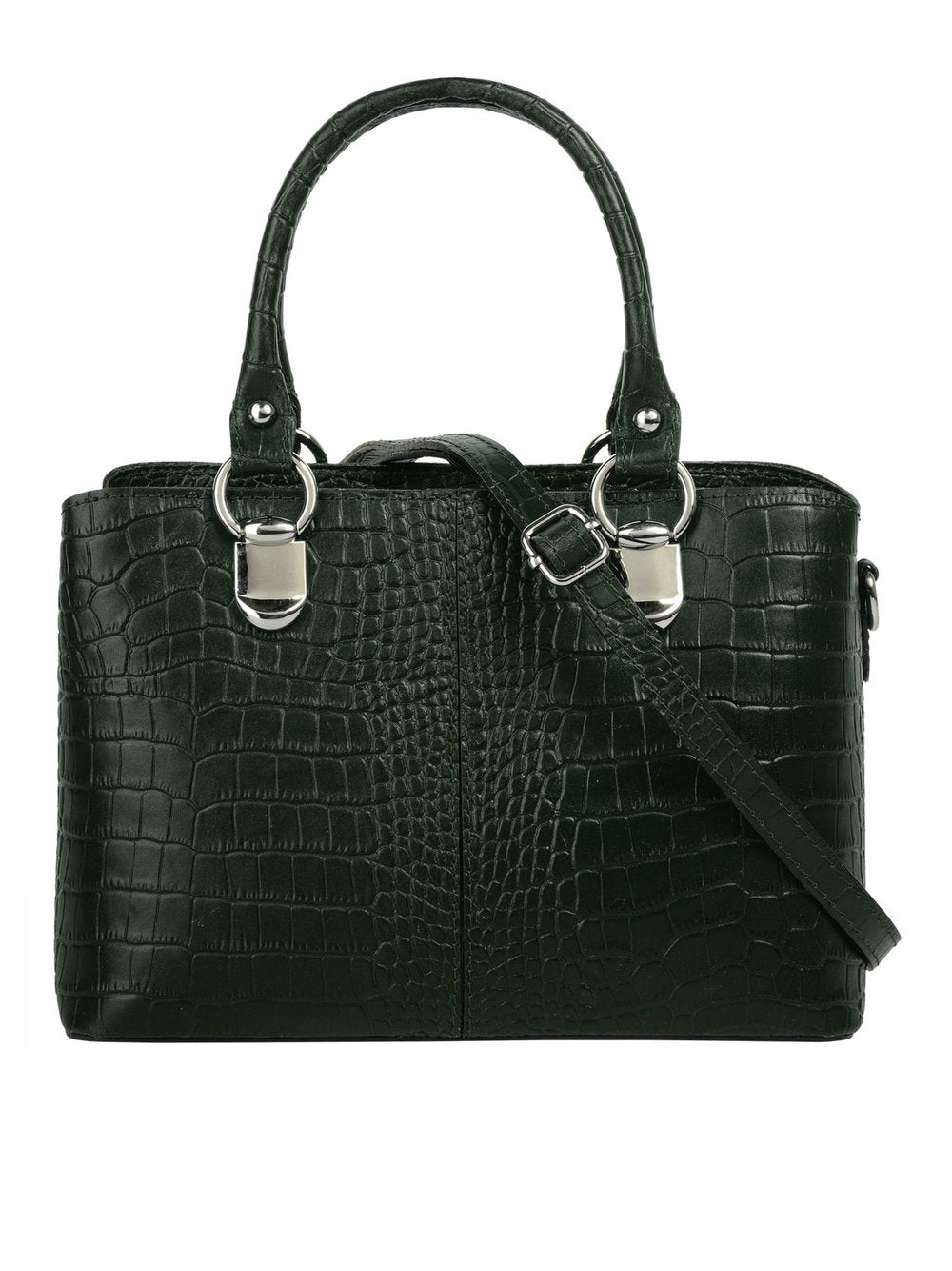 Cluty Umhängetasche Damen Leder gemustert