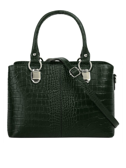 Cluty Umhängetasche Damen Leder gemustert