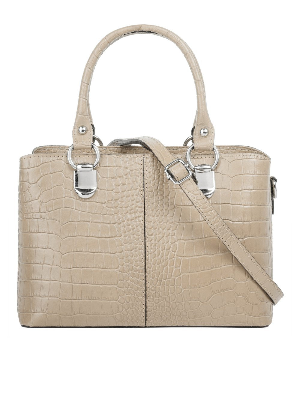 Cluty Umhängetasche Damen Leder gemustert