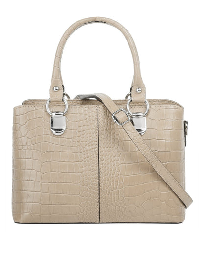 Cluty Umhängetasche Damen Leder gemustert