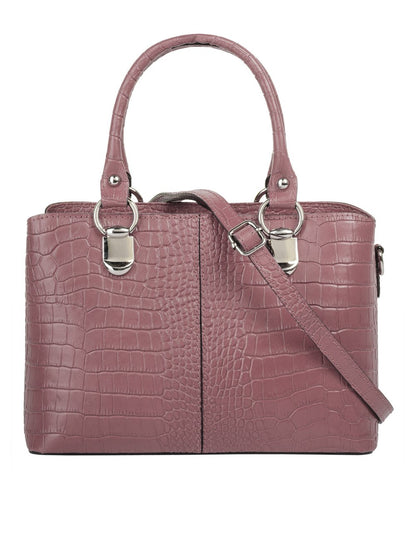 Cluty Umhängetasche Damen Leder gemustert