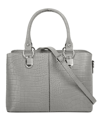 Cluty Umhängetasche Damen Leder gemustert