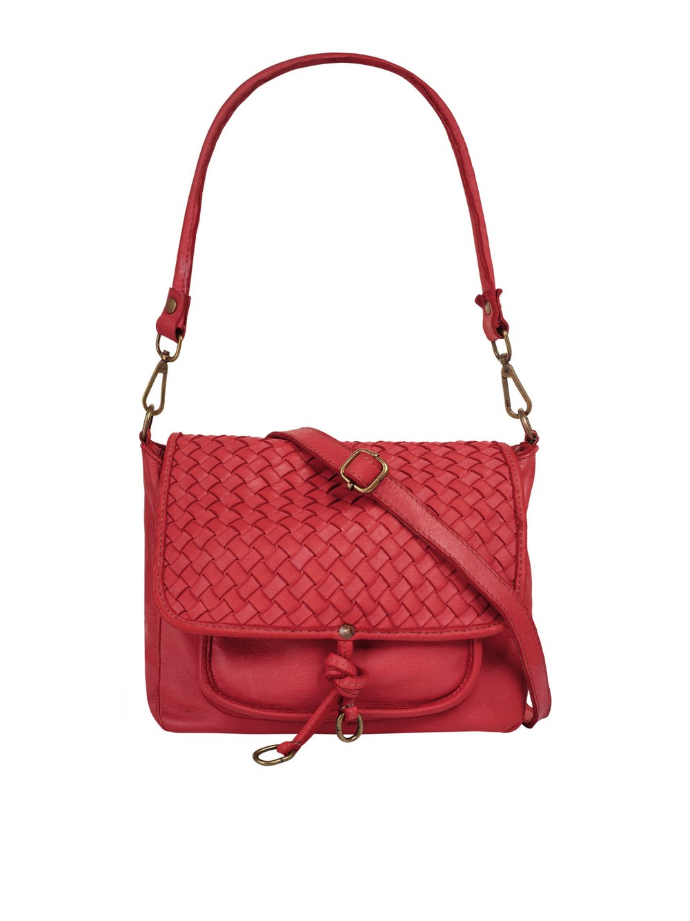 Samantha Look Umhängetasche Damen Leder gemustert