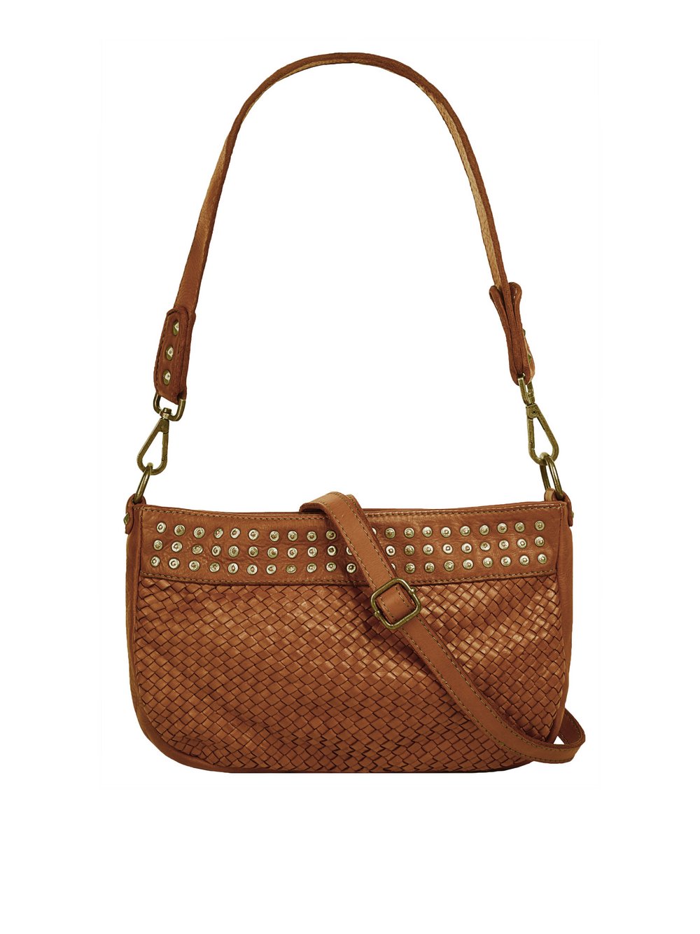 Samantha Look Umhängetasche Damen Leder gemustert