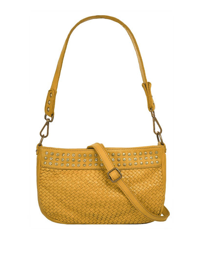 Samantha Look Umhängetasche Damen Leder gemustert