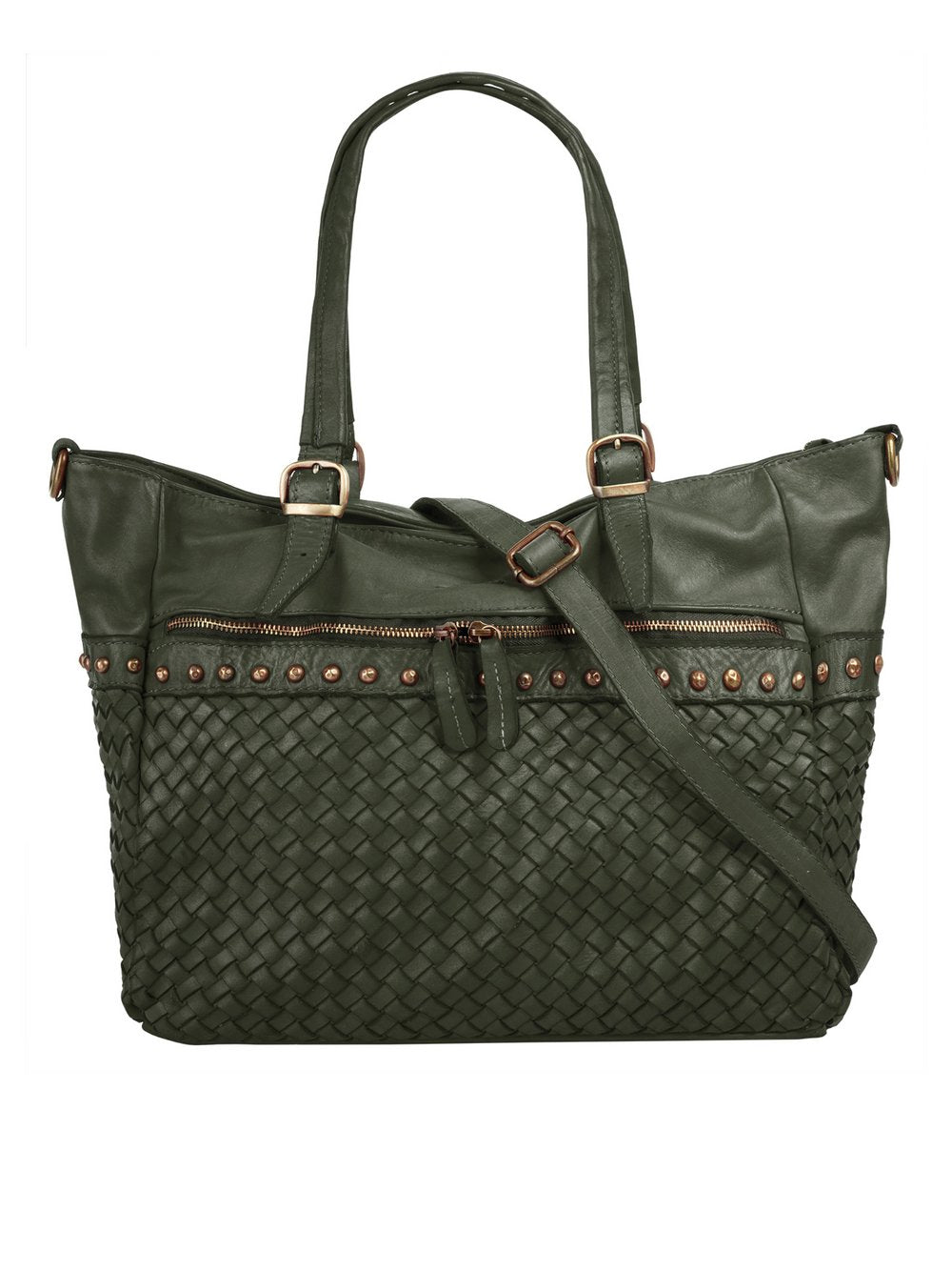 Samantha Look Shopper Damen Leder gemustert