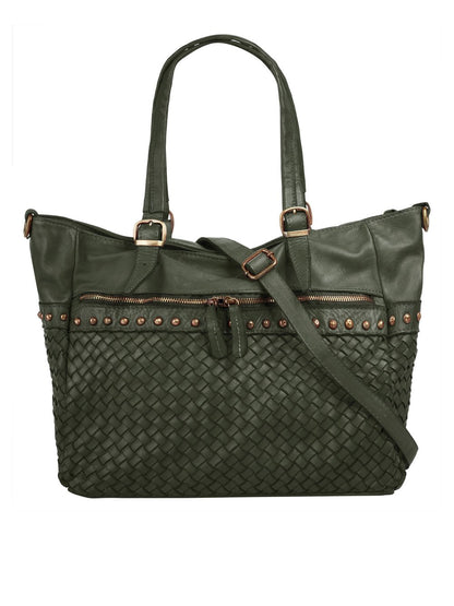 Samantha Look Shopper Damen Leder gemustert