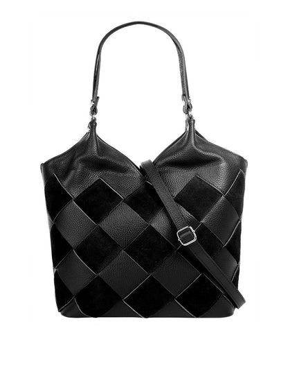 Samantha Look Shopper Damen Leder gemustert