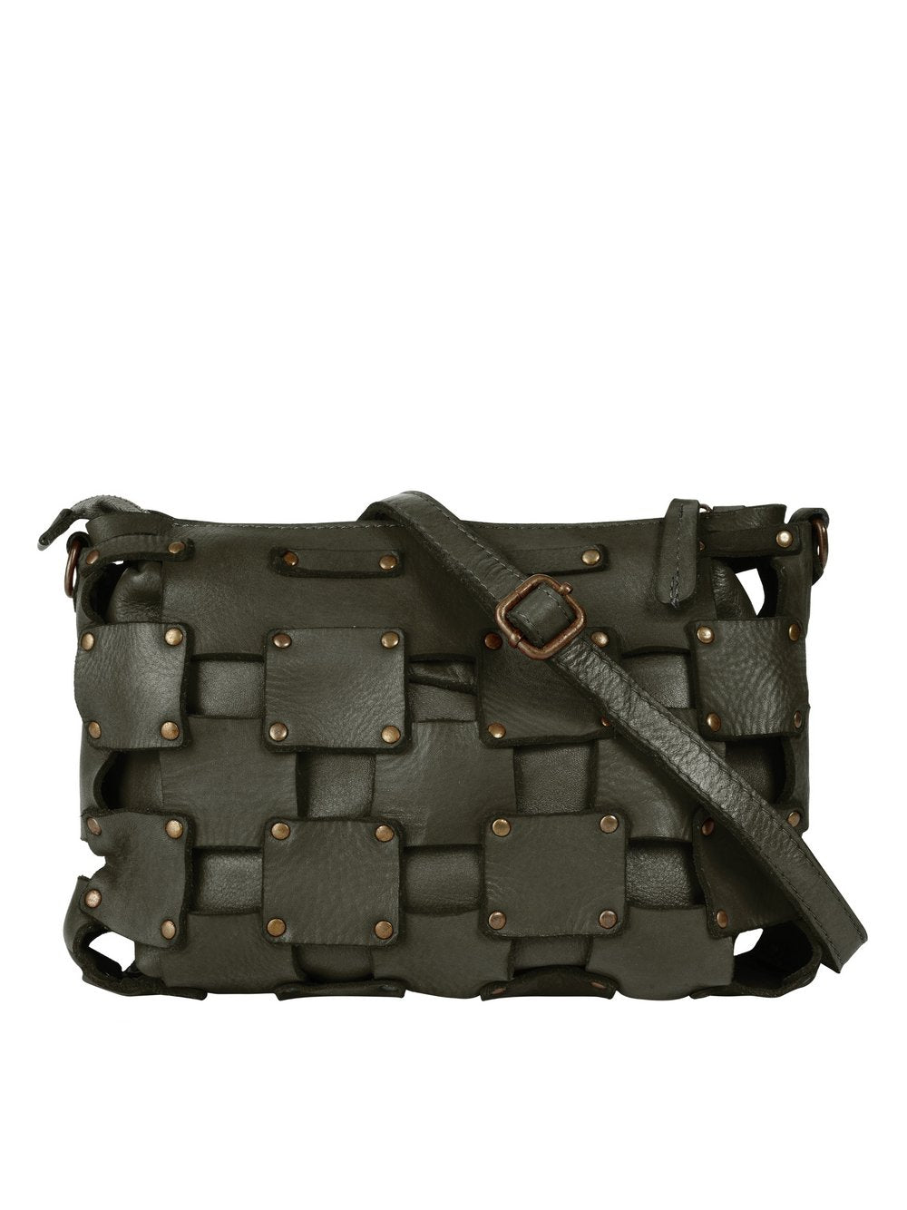 Samantha Look Umhängetasche Damen Leder gemustert