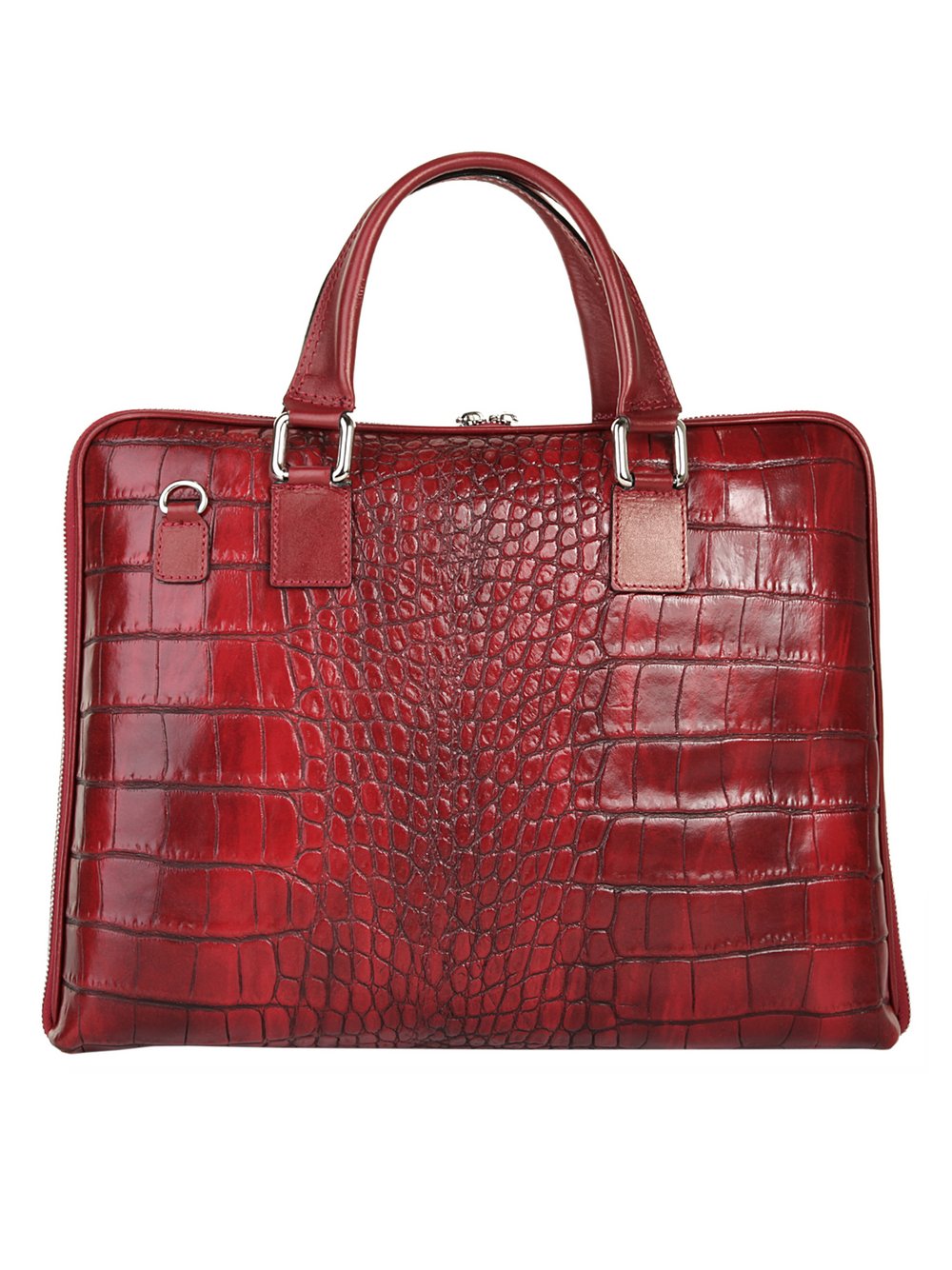 Samantha Look Aktentasche Damen Leder gemustert