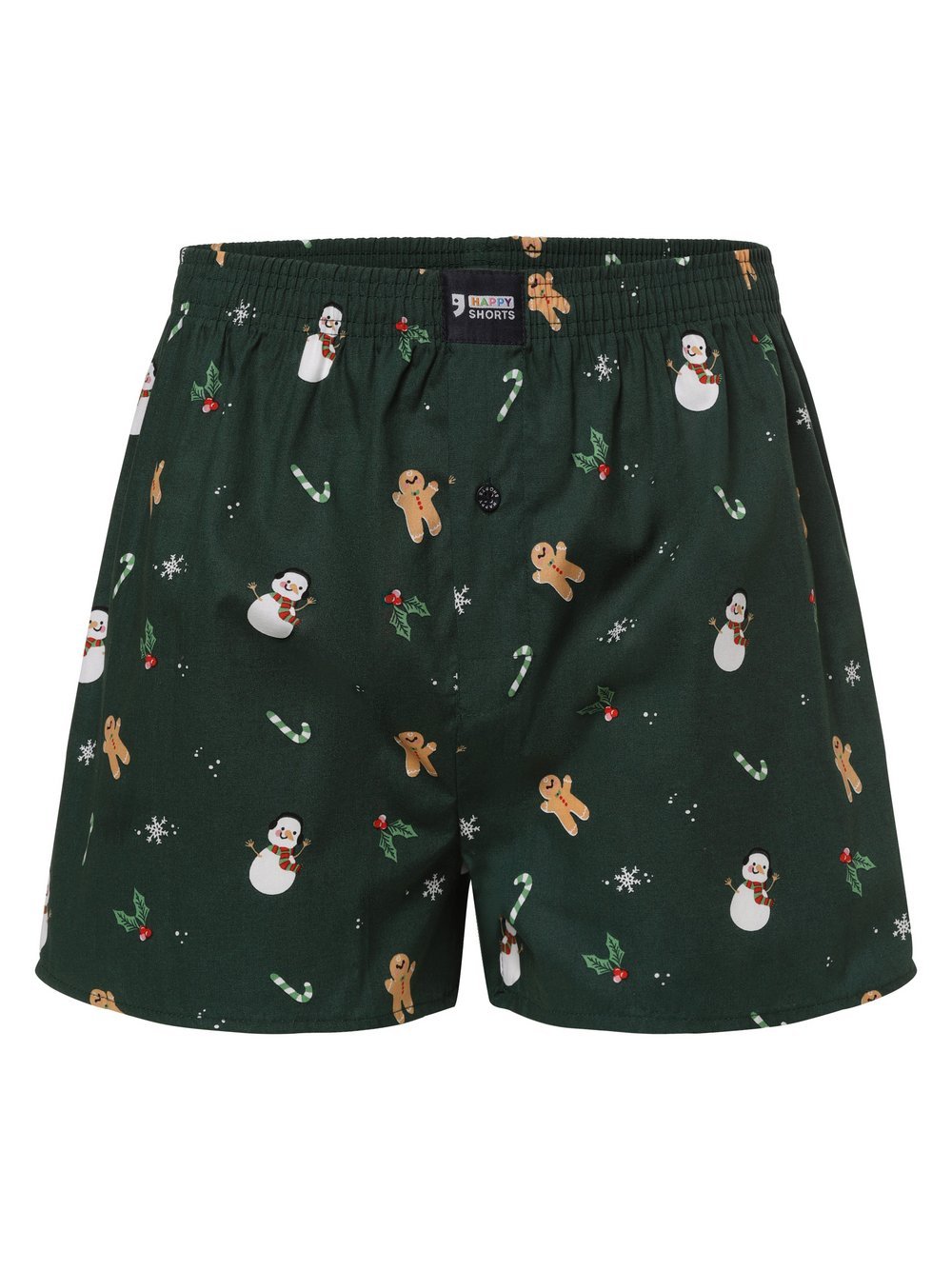HAPPY SHORTS Boxershorts Herren Baumwolle gemustert