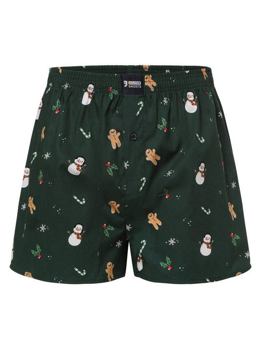 HAPPY SHORTS Boxershorts Herren Baumwolle gemustert