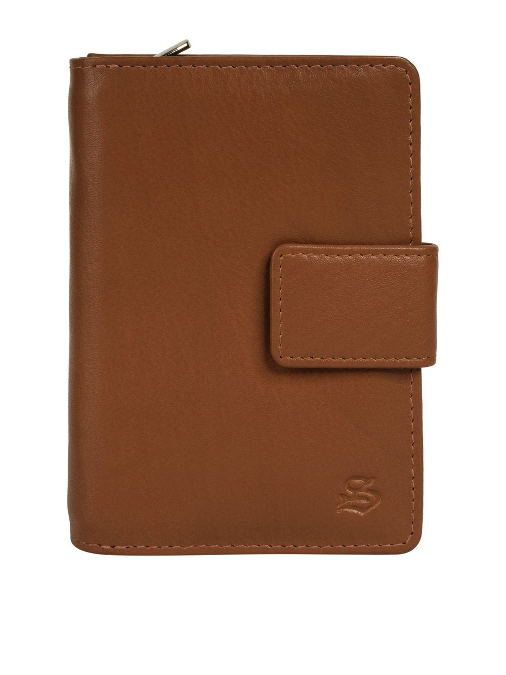 Szuna Geldbörse Mit Reißverschluss Damen Leder