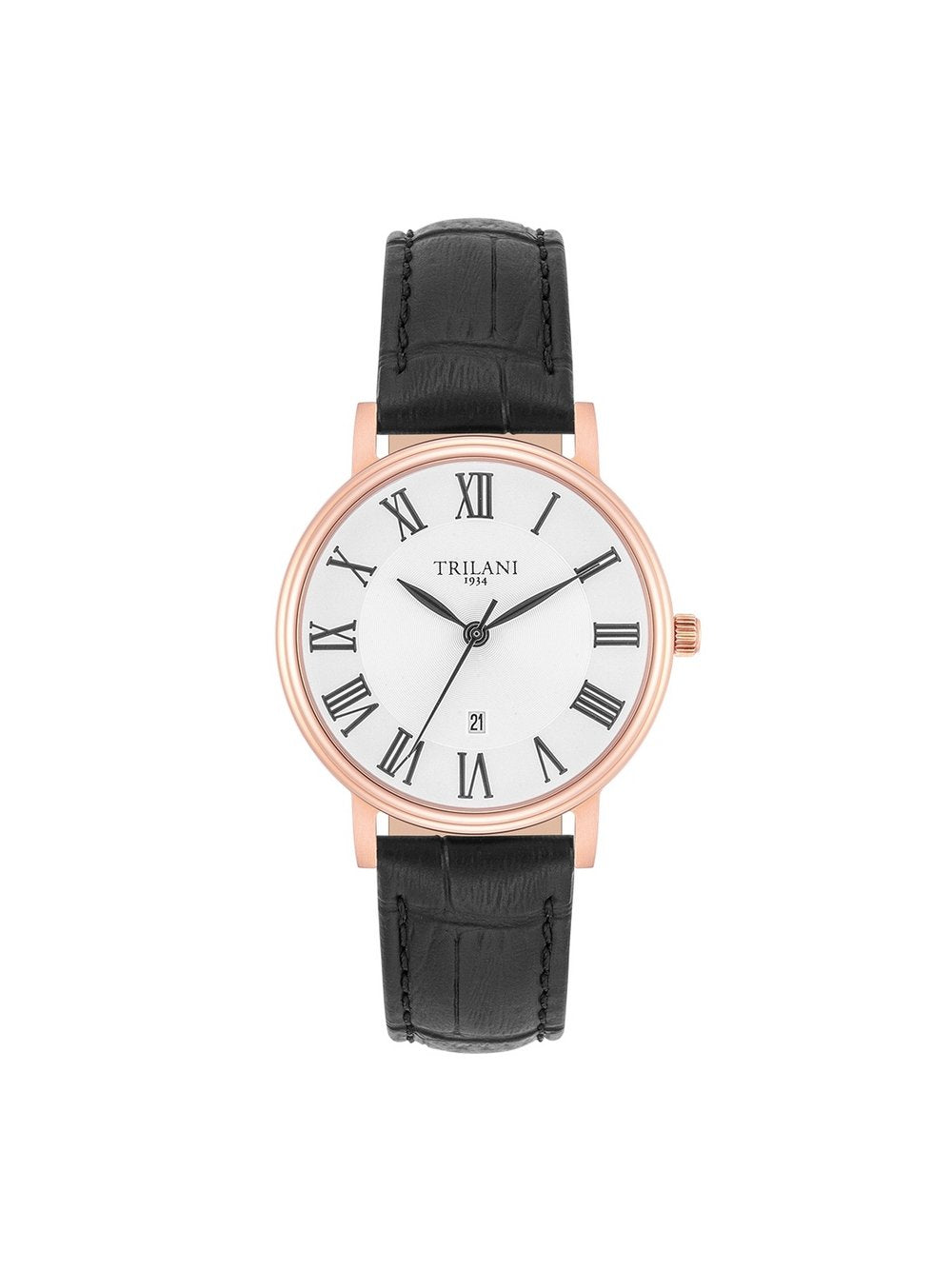 Trilani Armband-Uhr Quarzuhr Damen Edelstahl roségold
