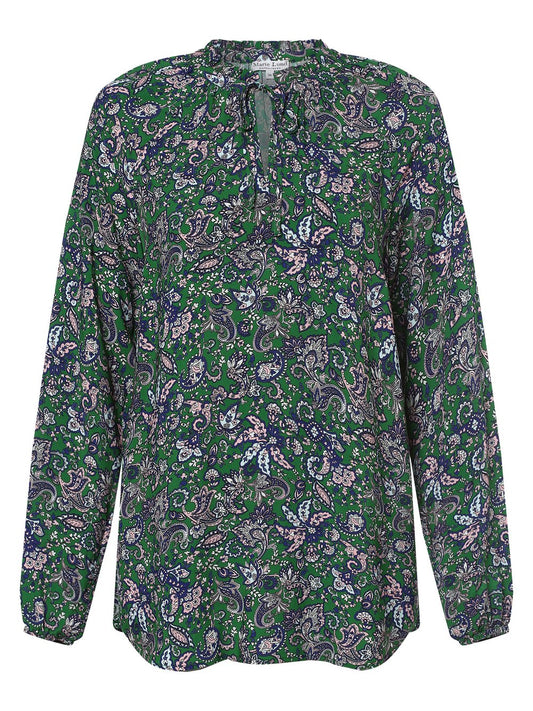 Marie Lund Bluse Damen Viskose gemustert