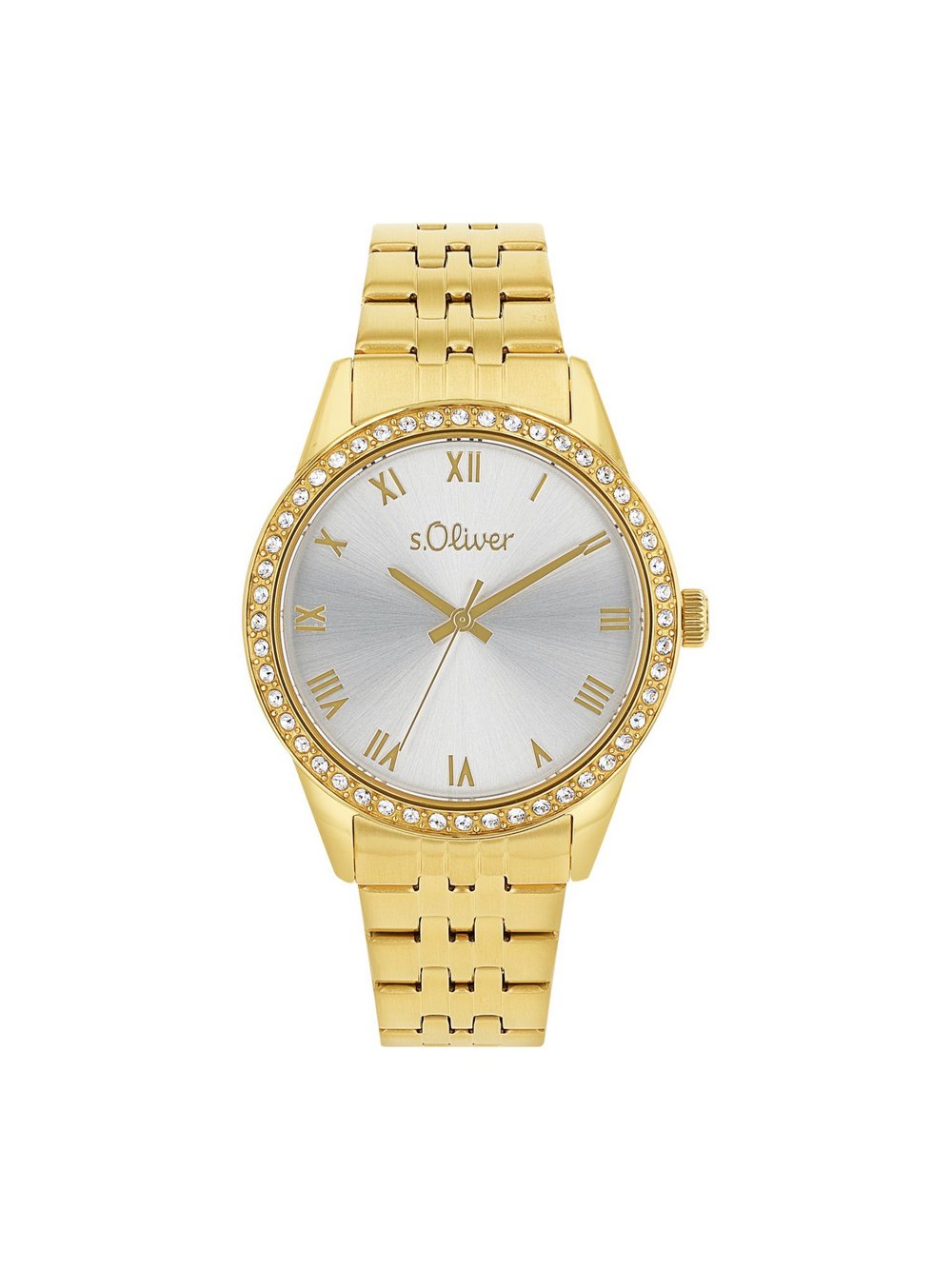 s.Oliver Quarzuhr Herren Leder