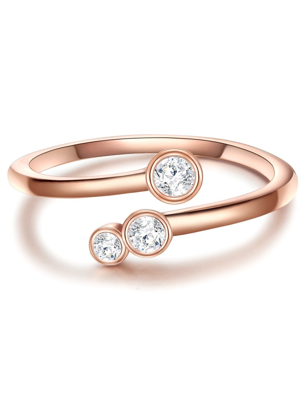 Glanzstücke München Ring Damen Sterlingsilber roségold