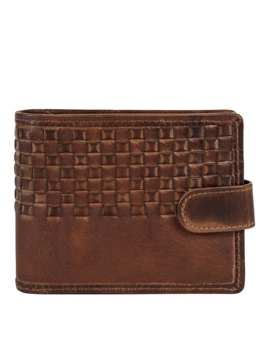 BAGAN Geldbörse Damen Leder gemustert