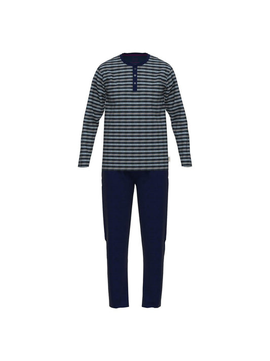 Ceceba Pyjama Herren Baumwolle gestreift
