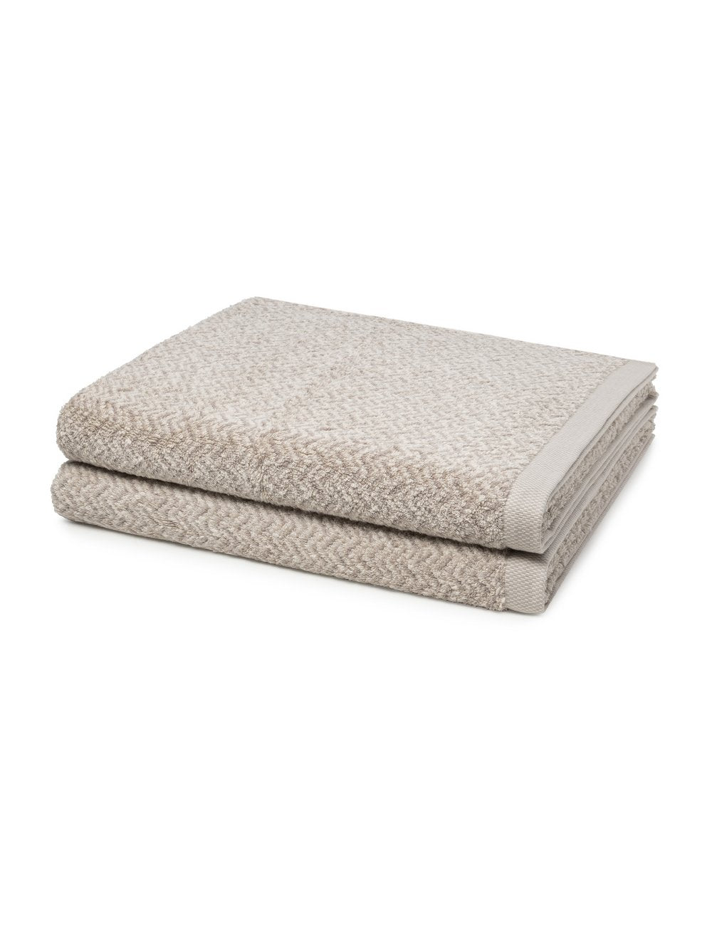 Möve Handtuchset 2-teilig Damen Baumwolle strukturiert