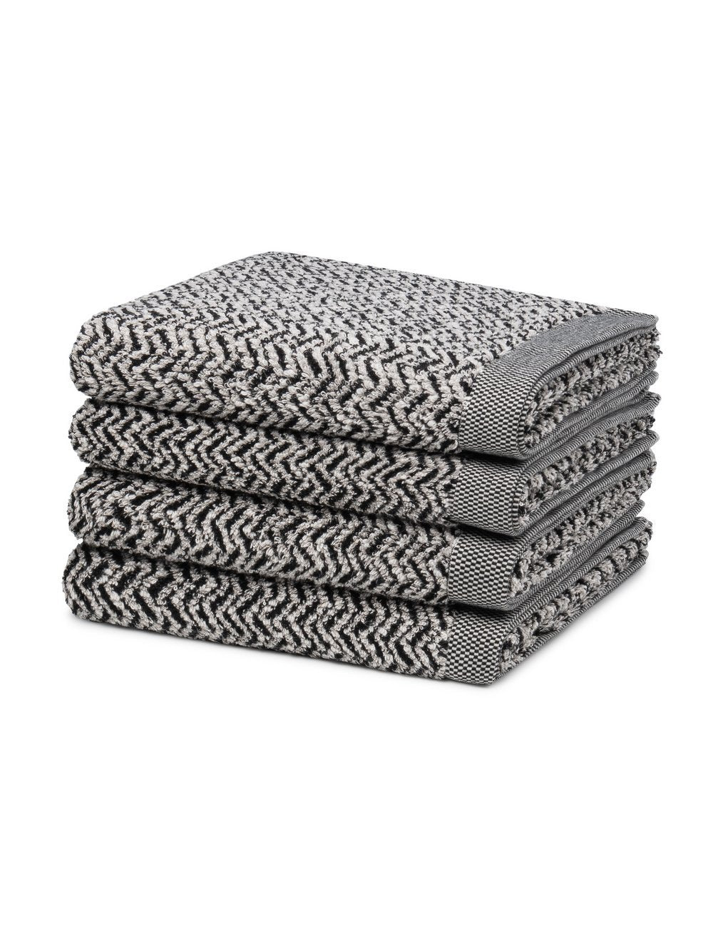 Möve Handtuchset 4-teilig Damen Baumwolle strukturiert