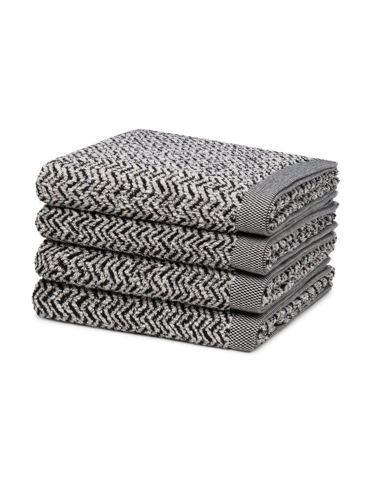 Möve Handtuchset 4-teilig Damen Baumwolle strukturiert