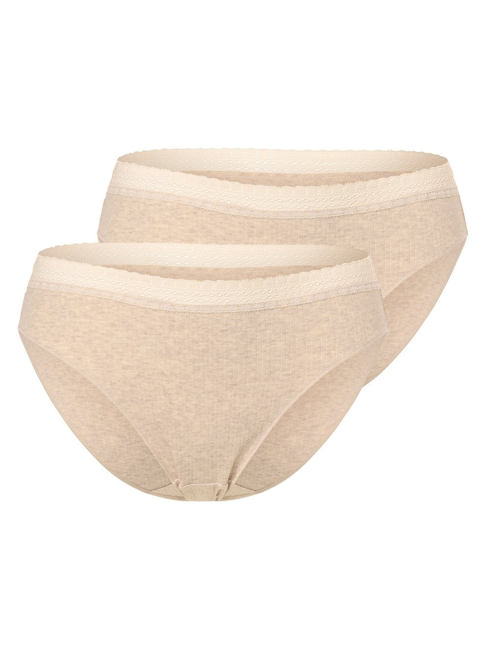 sloggi Slips im 2er-Pack Damen Baumwolle meliert