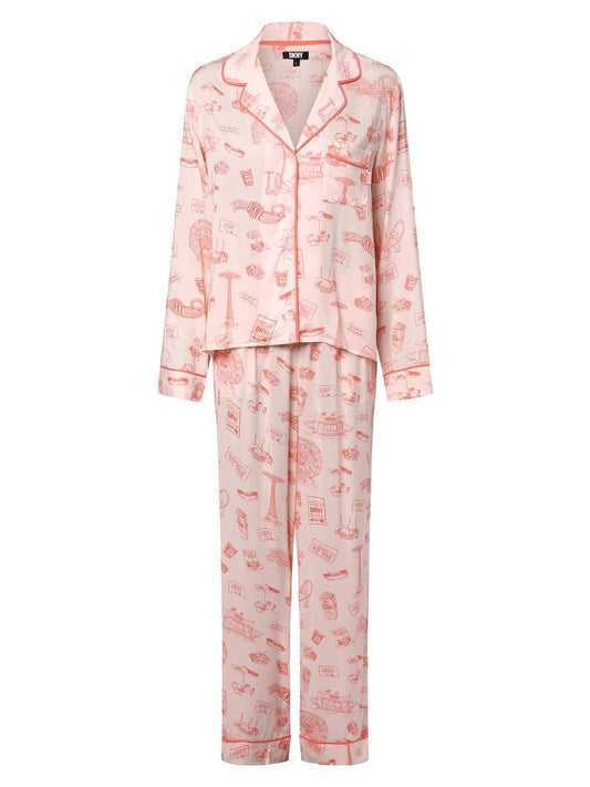 DKNY Pyjama Damen Viskose gemustert