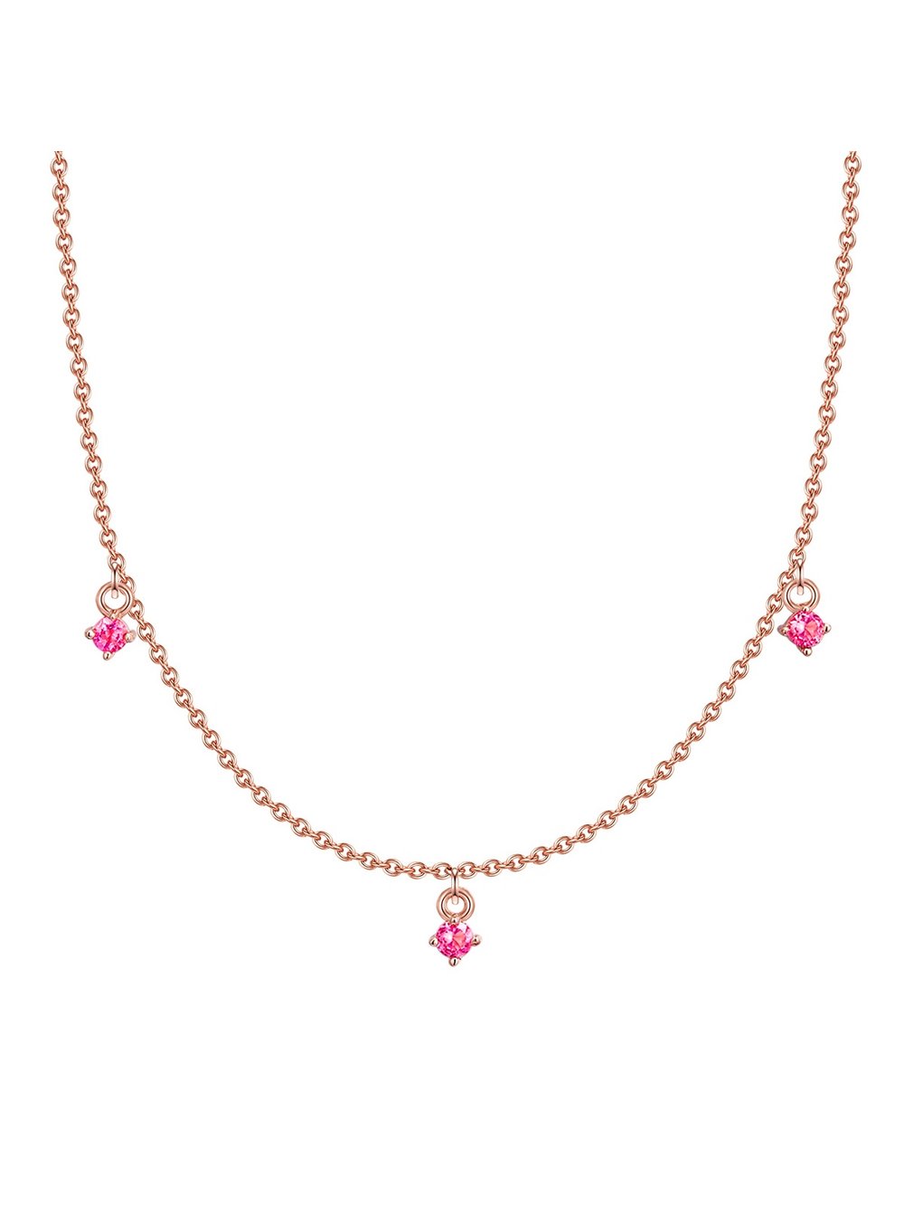 Glanzstücke München Silberhalskette Damen Sterlingsilber roségold