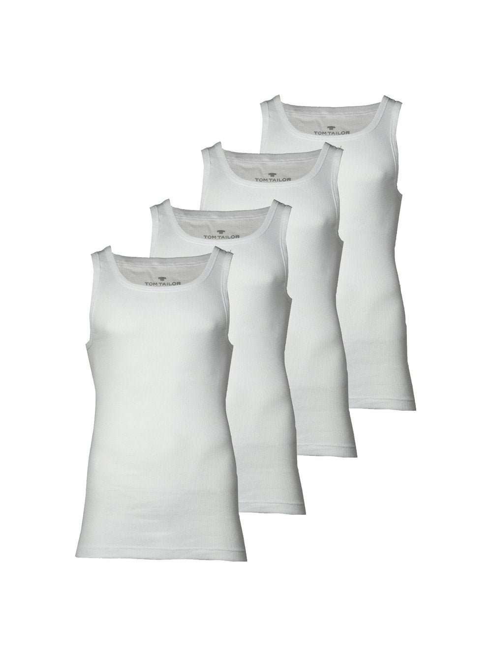 Tom Tailor Unterhemd 4er Pack Herren Baumwolle