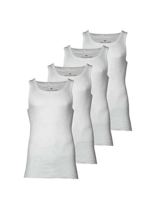 Tom Tailor Unterhemd 4er Pack Herren Baumwolle