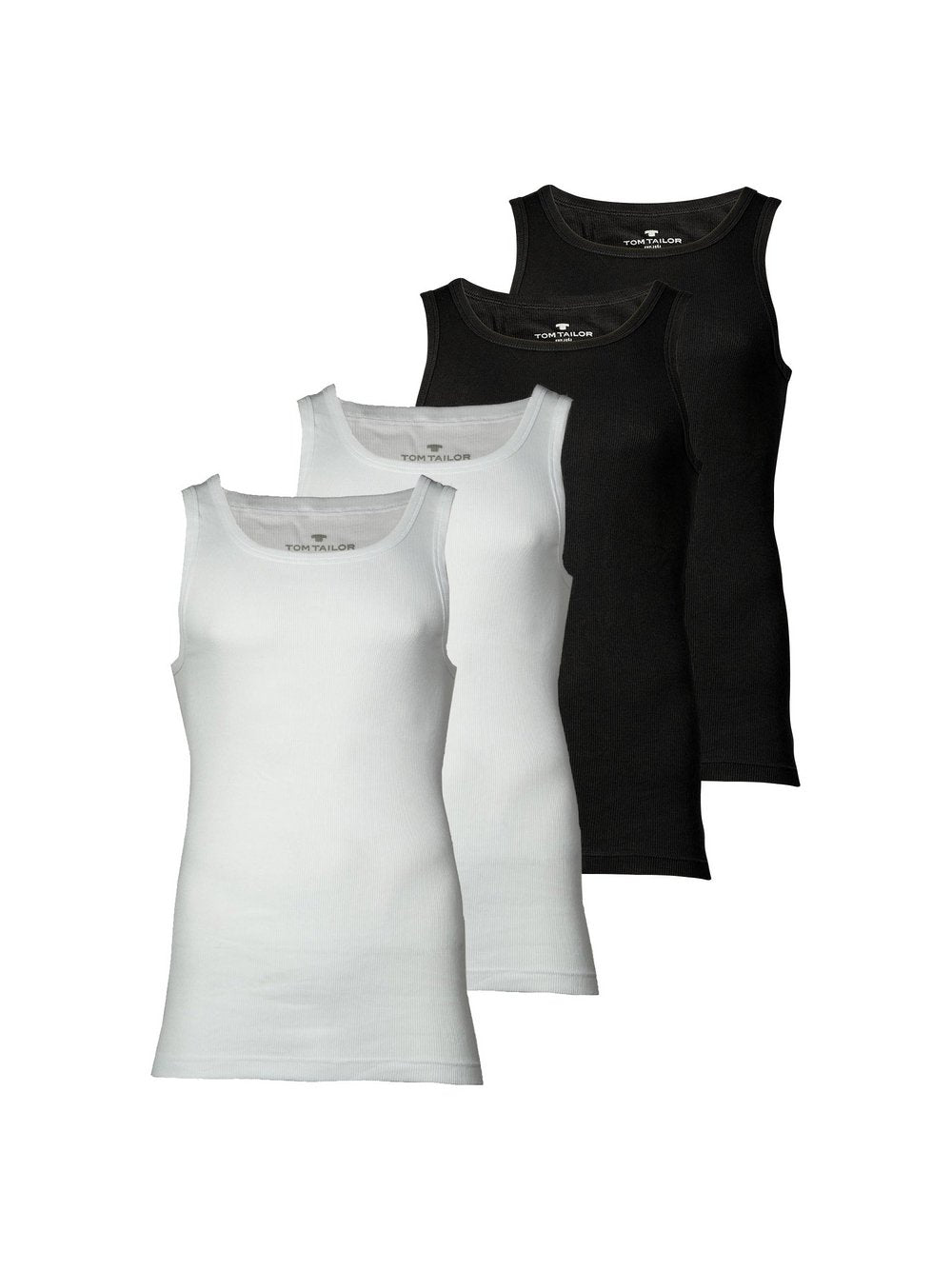 Tom Tailor Unterhemd 4er Pack Herren Baumwolle