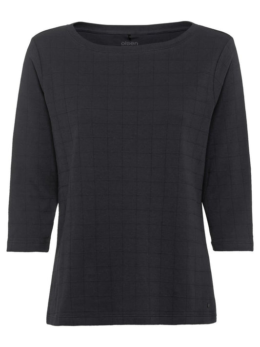 Olsen Shirt Damen Baumwolle kariert