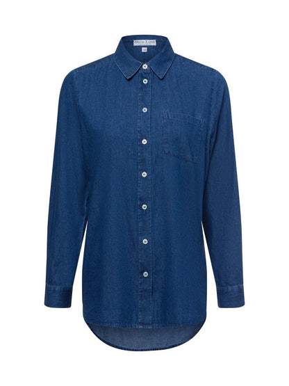 Marie Lund Jeansbluse Damen Baumwolle