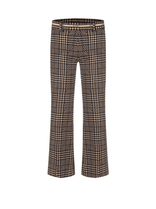 Cambio Jerseyhose Damen Viskose kariert