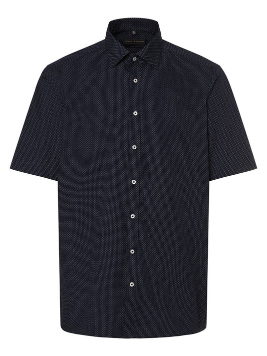 Finshley & Harding Hemd Herren Modern Fit Baumwolle gepunktet