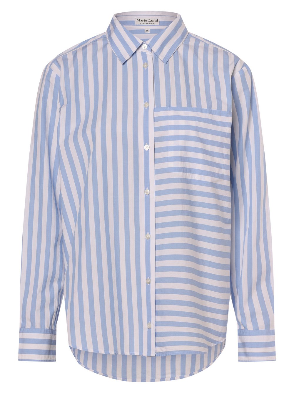 Marie Lund Bluse Damen Baumwolle gestreift