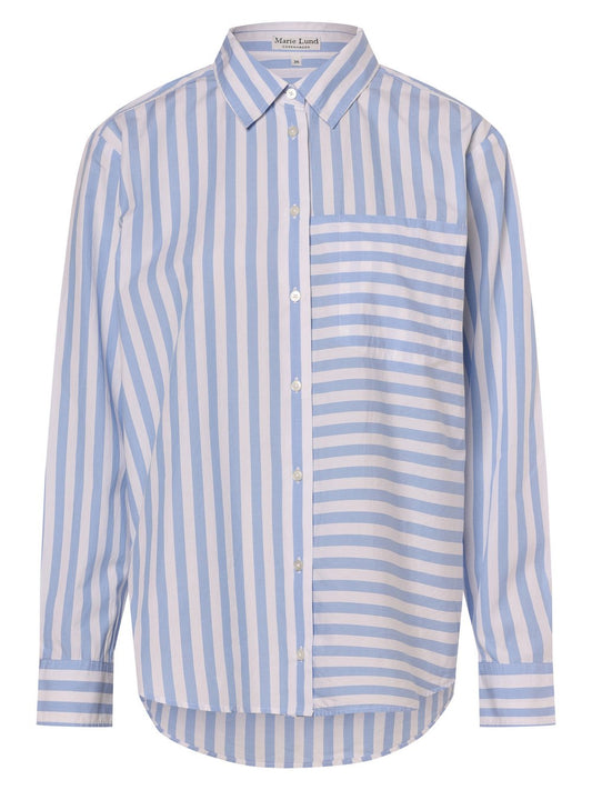 Marie Lund Bluse Damen Baumwolle gestreift