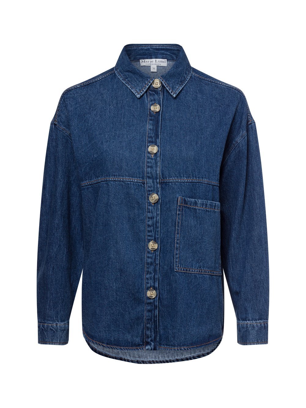 Marie Lund Jeansbluse Damen Baumwolle