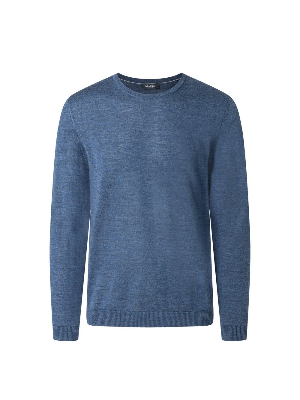 MAERZ Feinstrickpullover aus Merinowolle Herren meliert